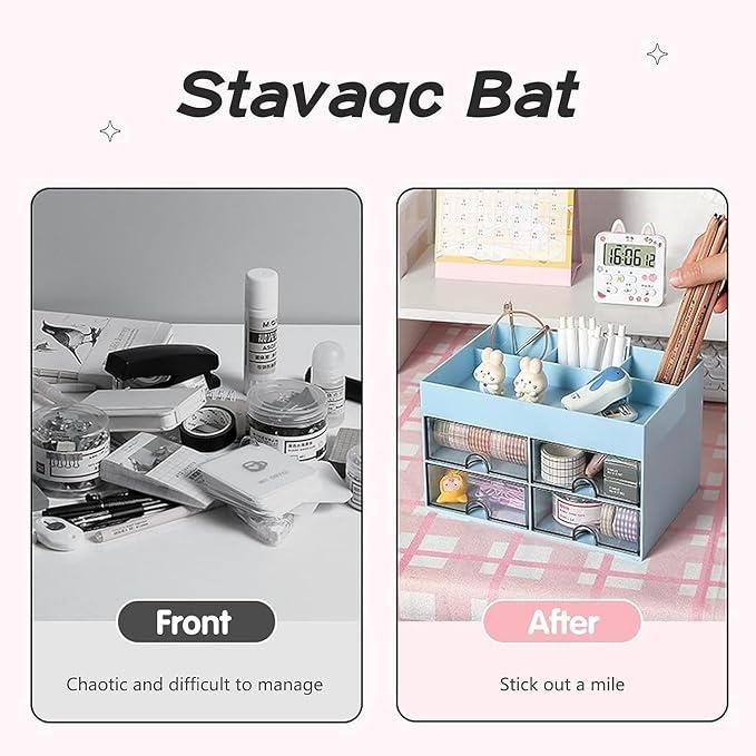 Multi-Functional Desk Organizer With Drawers